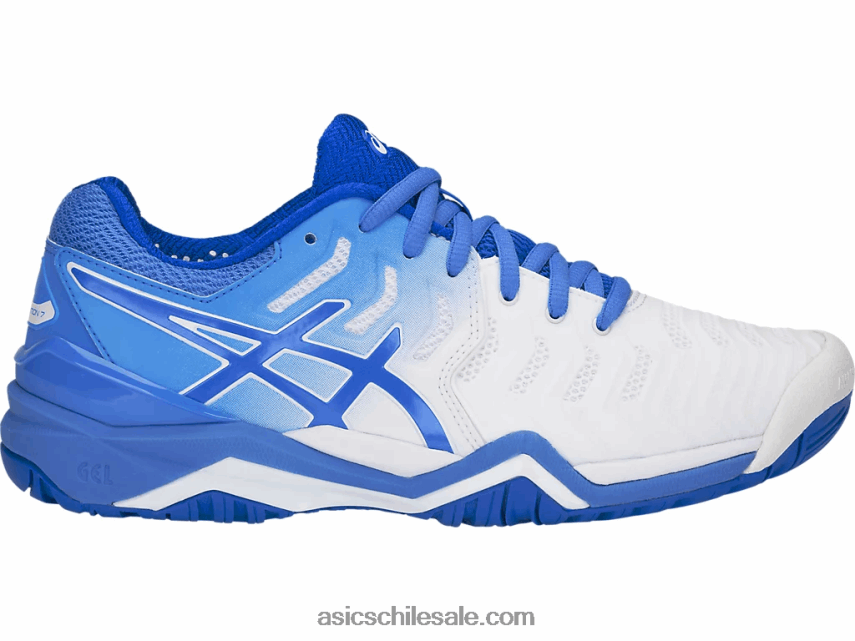 mujer Asics resolución de gel 7 R8N4464214 costa blanca/azul