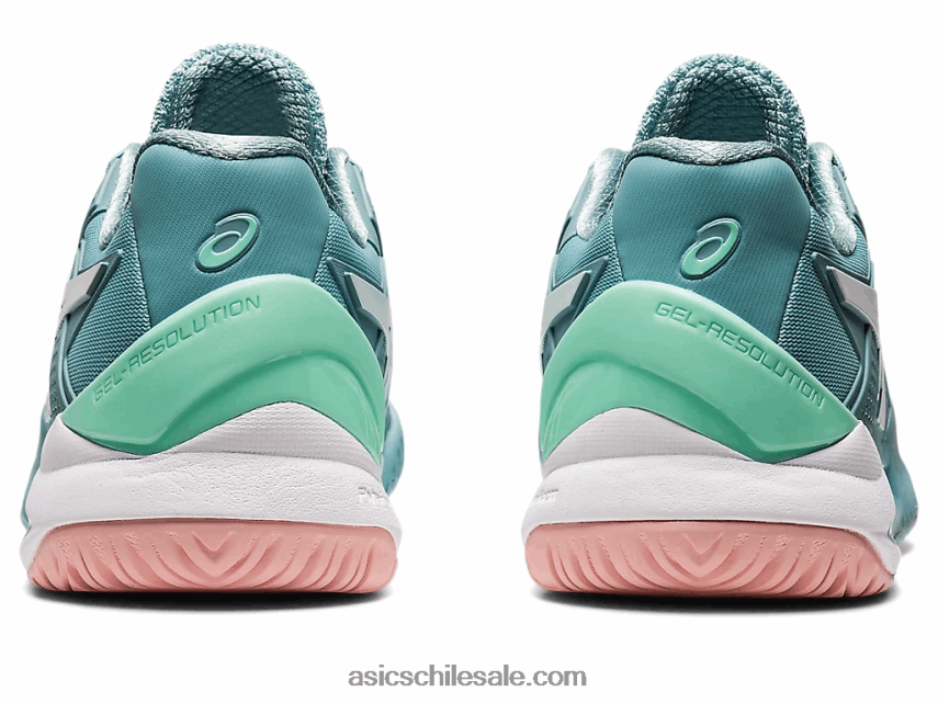 mujer Asics resolución de gel 8 R8N4462957 humo azul/blanco