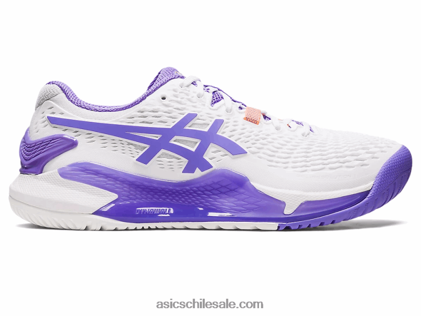 mujer Asics resolución de gel 9 R8N4462427 blanco/amatista