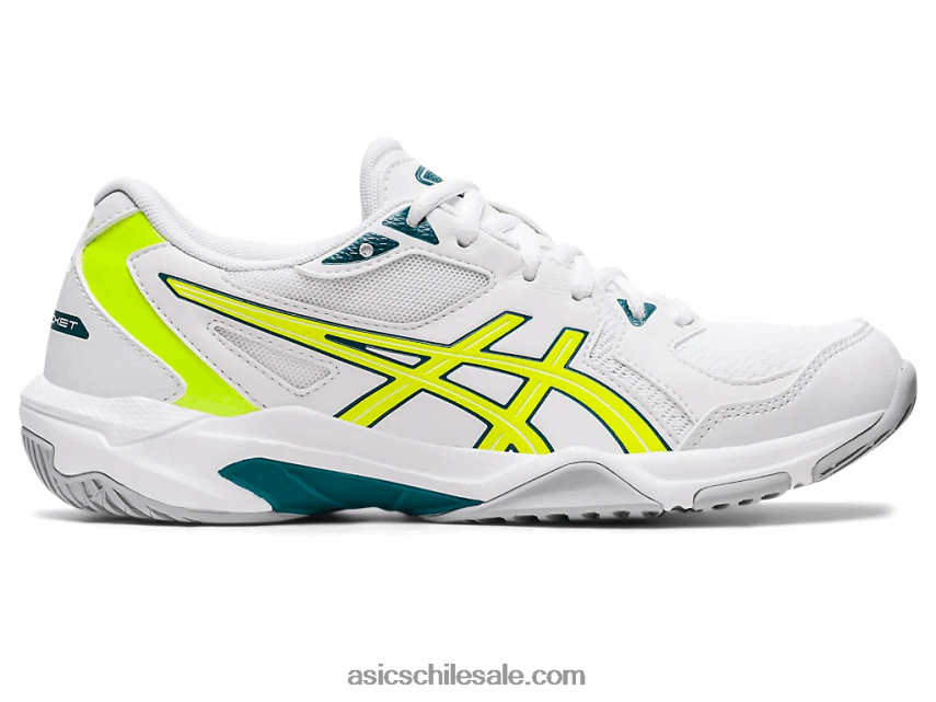 mujer Asics gel-cohete 10 R8N4462808 blanco/amarillo de seguridad