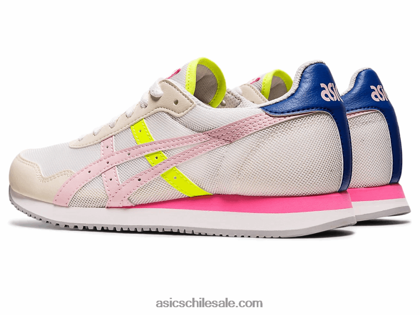 mujer Asics corredor de tigre R8N4463141 blanco/algodón de azúcar