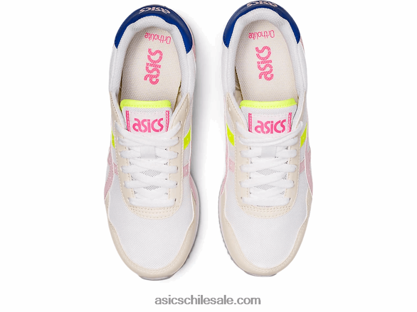 mujer Asics corredor de tigre R8N4463141 blanco/algodón de azúcar