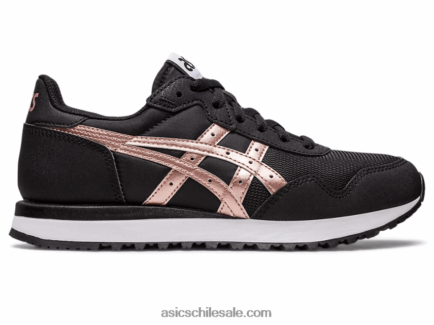 mujer Asics corredor de tigre ii R8N4462290 negro/oro rosa