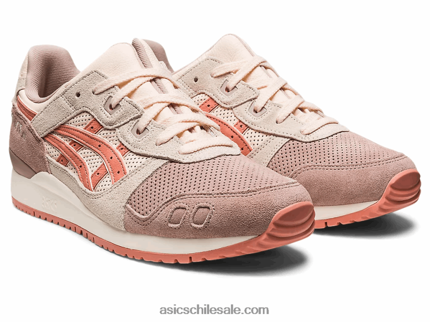 mujer Asics gel-lyte iii og R8N446178 leonado/salmón