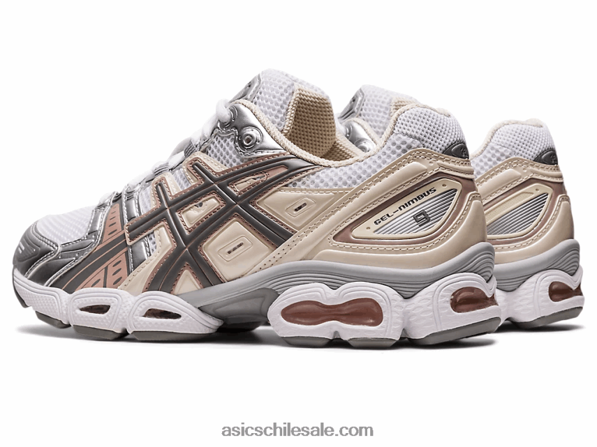 mujer Asics gel-nimbus 9 R8N4462302 blanco/avena