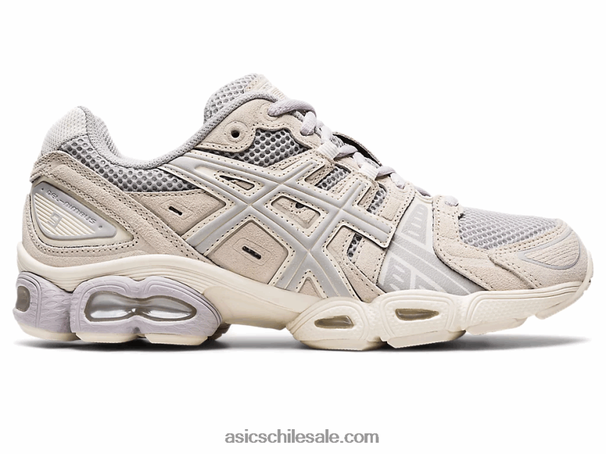 mujer Asics gel-nimbus 9 R8N4462704 gris ostra/abedul