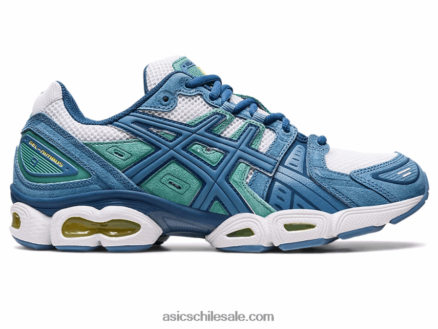 mujer Asics gel-nimbus 9 R8N446551 hilo blanco/gris