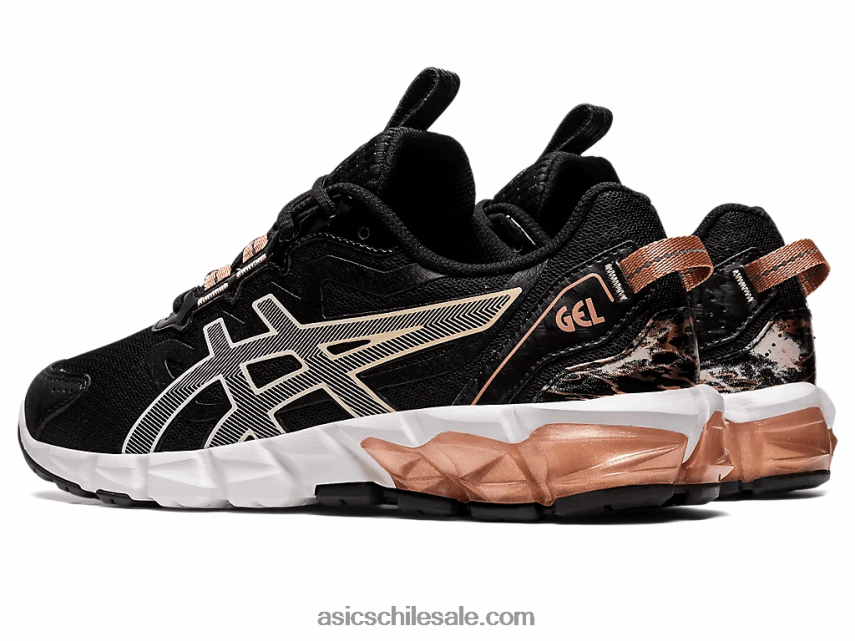 mujer Asics gel-quantum 90 R8N4462854 negro/oro rosa