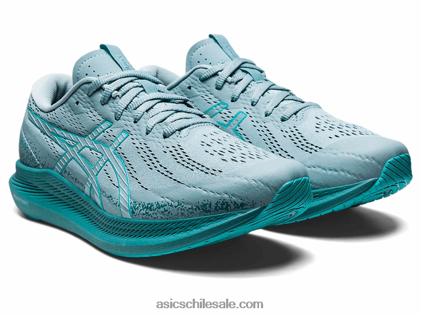 mujer Asics paseo a pie ff R8N4462656 azul humo/vidrio mar