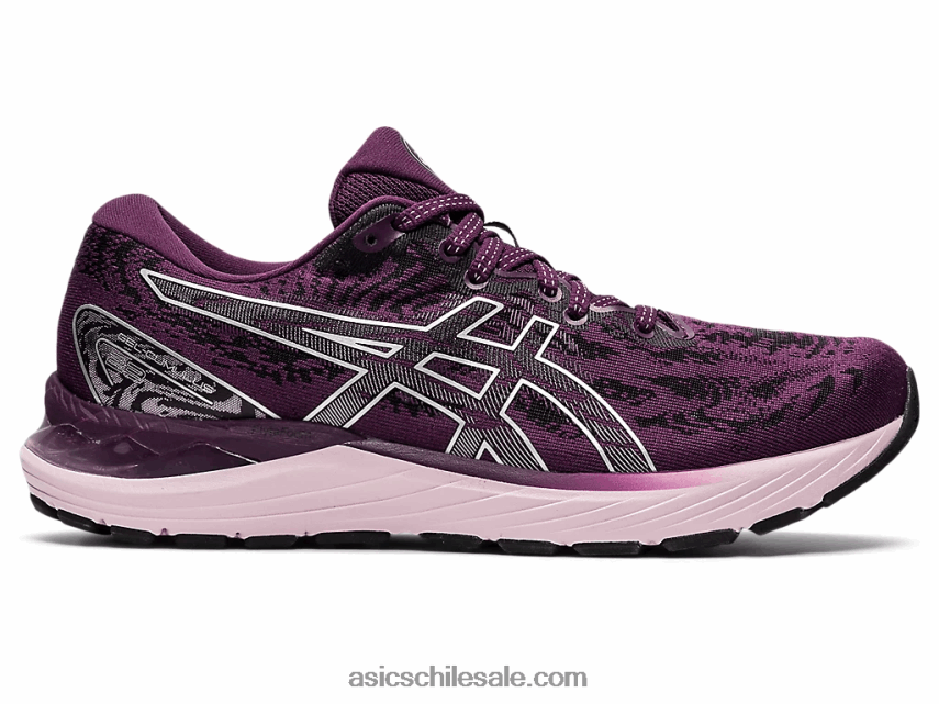 mujer Asics cúmulo de gel 23 R8N4463551 ciruela profunda/plata pura
