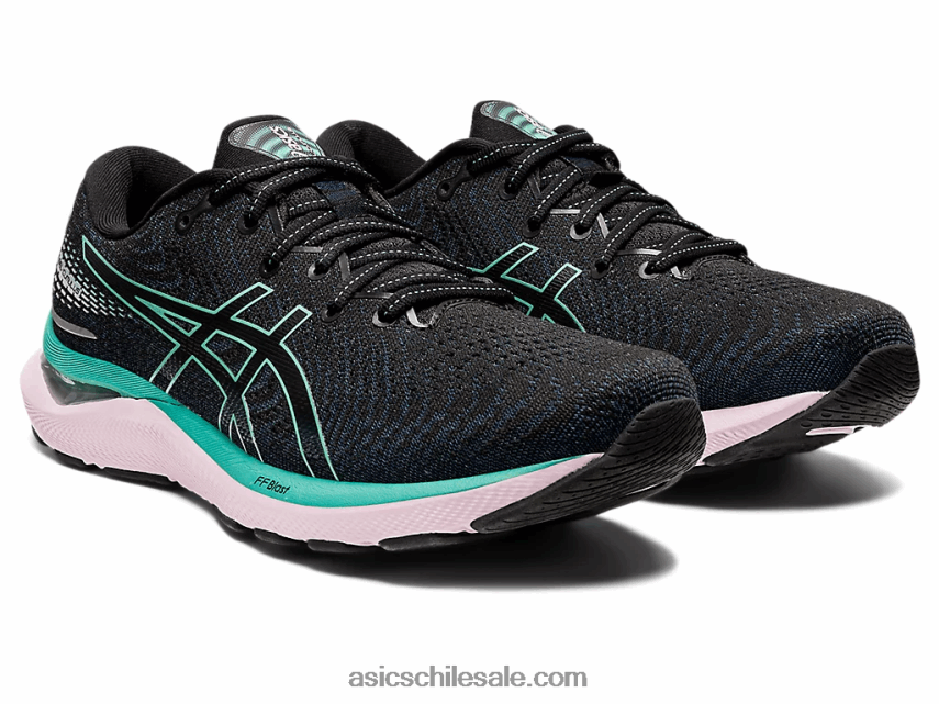 mujer Asics cúmulo de gel 24 R8N4463237 negro/salvia