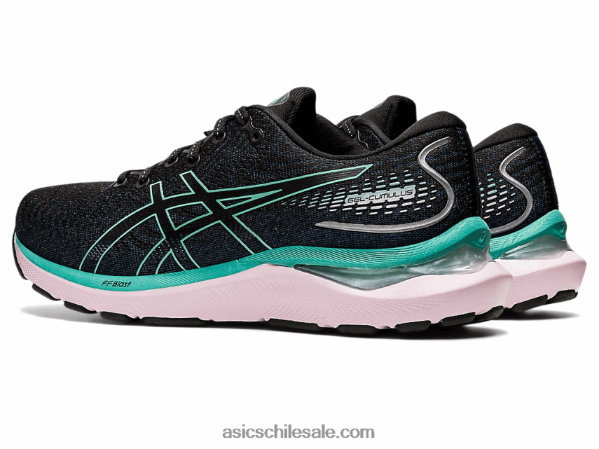 mujer Asics cúmulo de gel 24 R8N4463237 negro/salvia