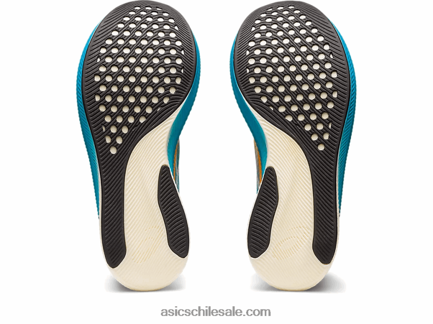 mujer Asics cielo de metavelocidad R8N4462633 naranja pop/azul isla