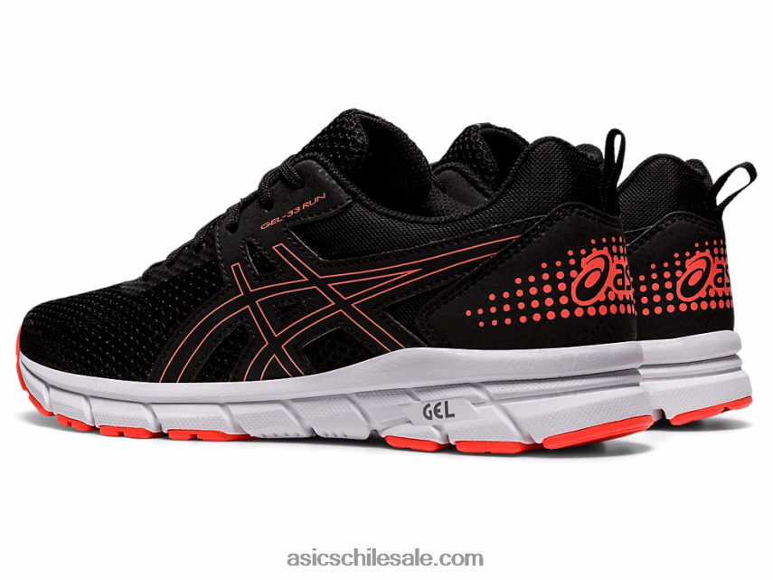 mujer Asics gel-33 R8N4463911 negro/coral relámpago