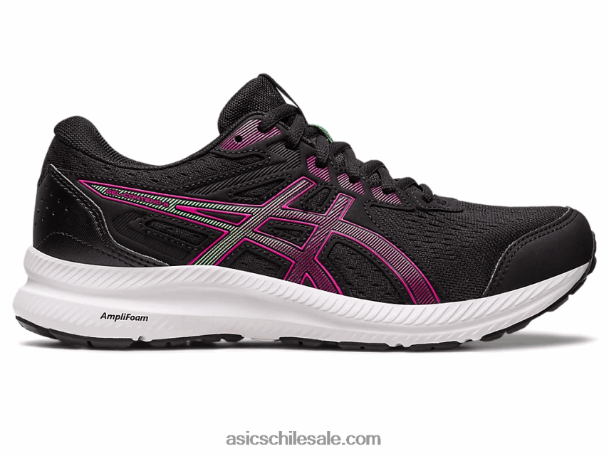 mujer Asics gel-contender 8 de ancho R8N4462435 delirio negro/rosa