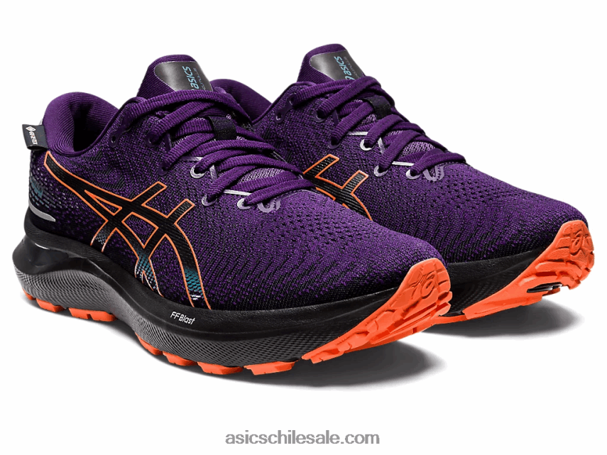 mujer Asics gel-cumulus 24 gtx R8N4462591 sombra de noche/naranja nova