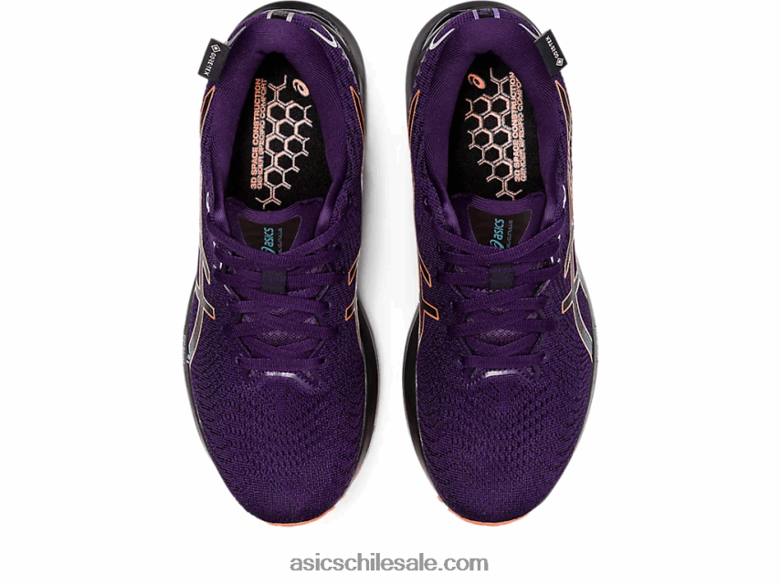 mujer Asics gel-cumulus 24 gtx R8N4462591 sombra de noche/naranja nova