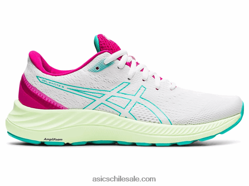 mujer Asics gel-excite 8 R8N4463686 blanco/vidrio de mar