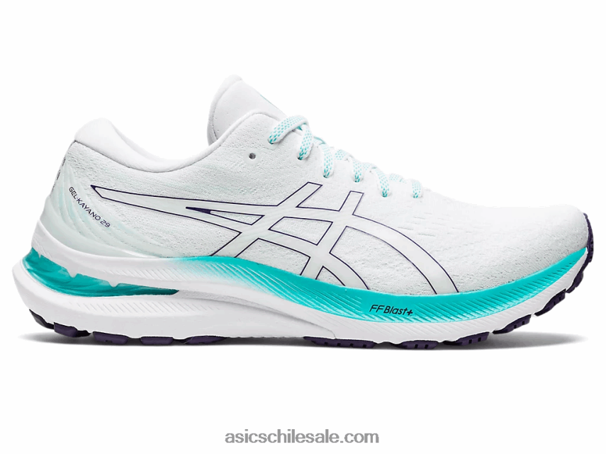 mujer Asics gel-kayano 29 R8N4462585 blanco/vidrio de mar