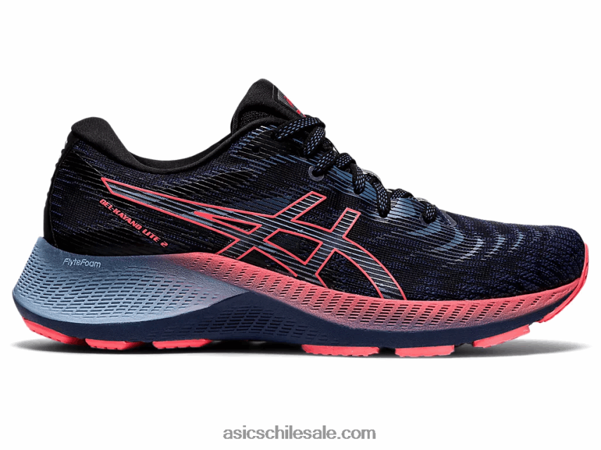 mujer Asics gel-kayano lite 2 R8N4463861 azul trueno/coral llameante