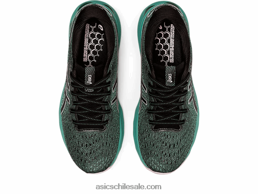 mujer Asics gel-nimbus 24 R8N4463550 negro/rosa apenas