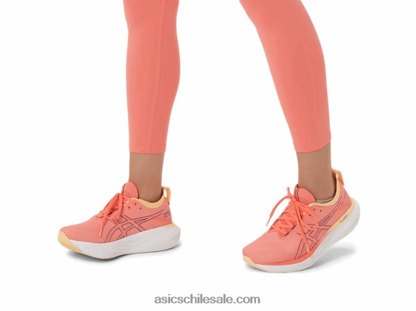 mujer Asics gel-nimbus 25 R8N4462149 papaya/púrpura polvoriento