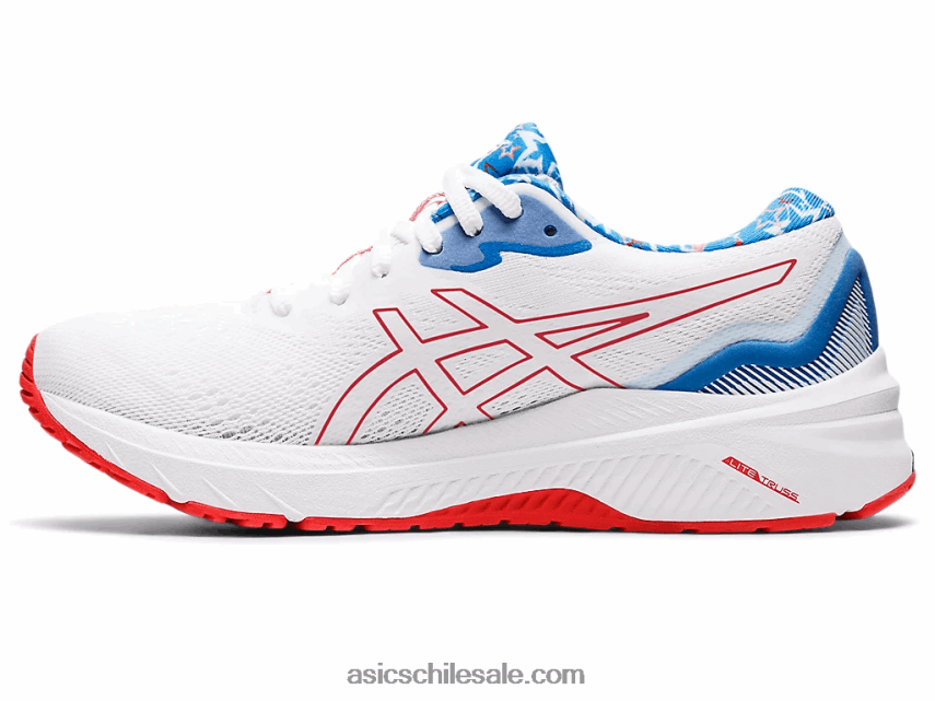 mujer Asics gt-1000 11 R8N4463210 blanco/rojo eléctrico