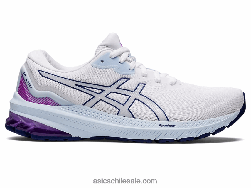 mujer Asics gt-1000 11 de ancho R8N4462878 blanco/azul marino