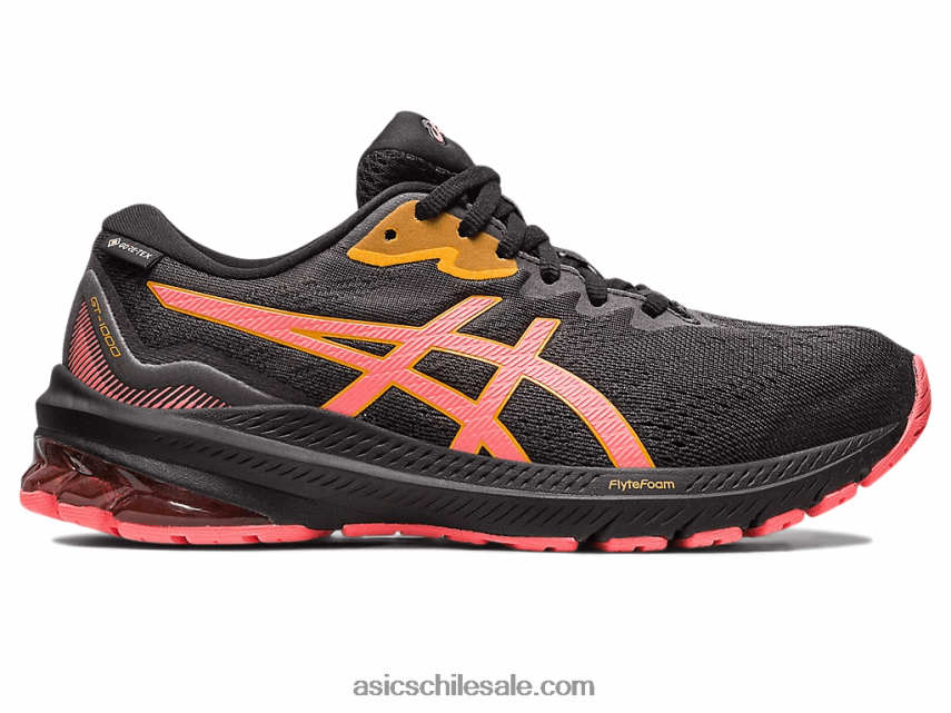 mujer Asics gt-1000 11 gtx R8N4462478 negro/papaya