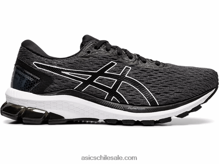 mujer Asics gt-1000 9 de ancho R8N4464132 portador gris/negro