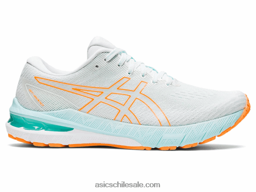 mujer Asics gt-2000 10 R8N4463236 mar relajante/estallido de naranja