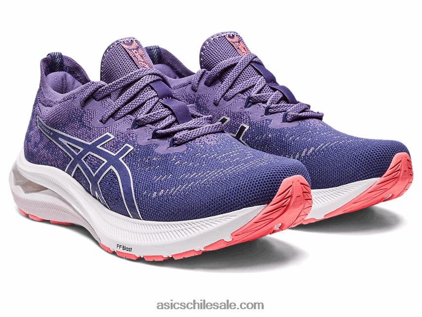 mujer Asics gt-2000 11 mk de punto R8N4462197 azul índigo/plata pura