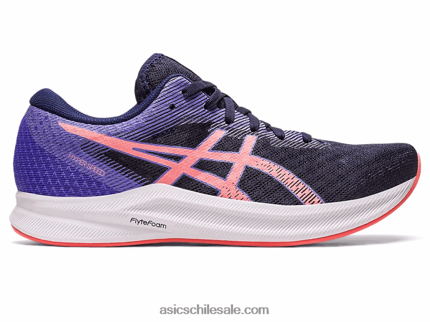 mujer Asics hipervelocidad 2 R8N4462495 medianoche/papaya