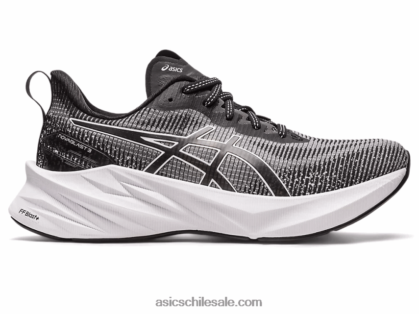 mujer Asics novablast 3 le R8N4462268 blanco negro