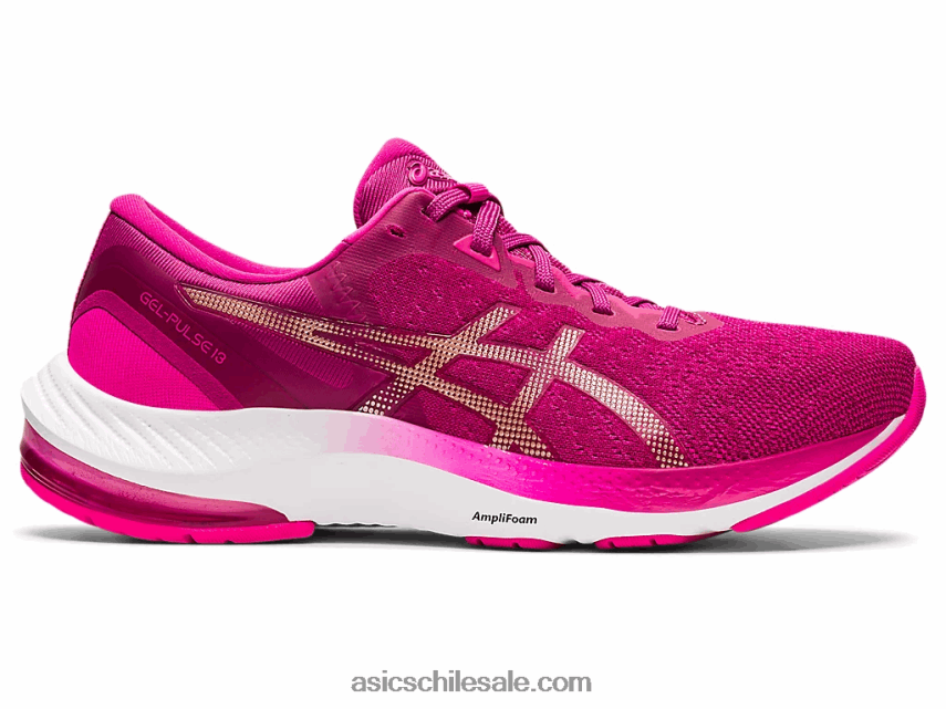 mujer Asics pulso de gel 13 R8N4463324 rojo fucsia/champagne