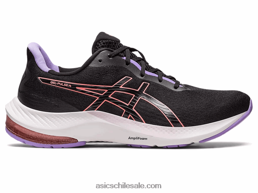 mujer Asics pulso de gel 14 R8N4462483 negro/papaya