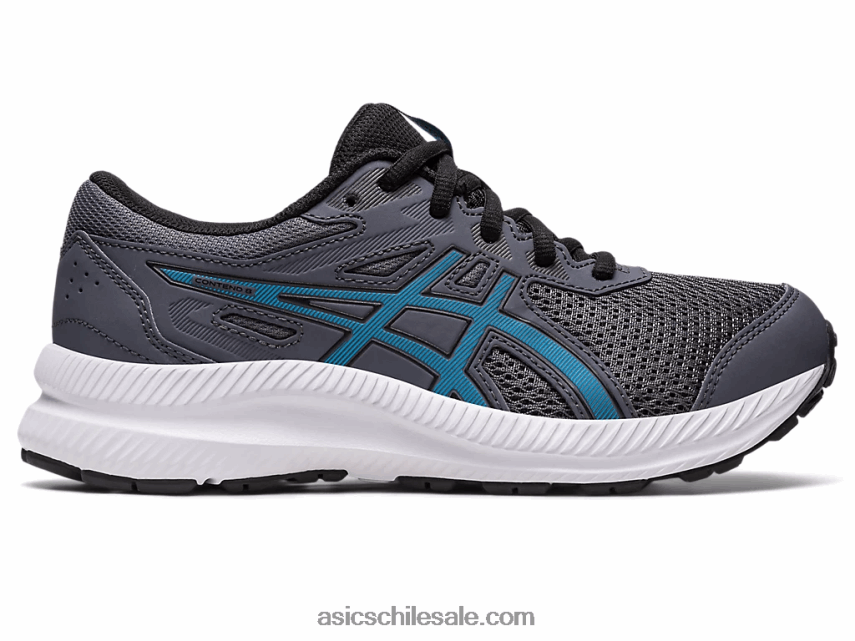 niños Asics competir 8 grado de la escuela R8N4464245 gris portador/azul isla