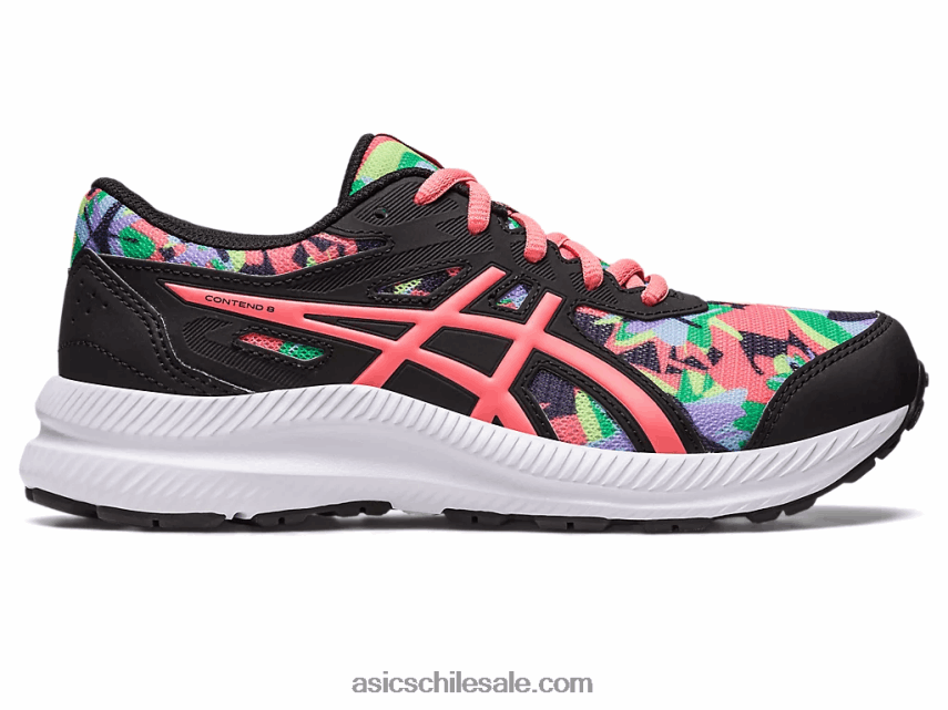 niños Asics competir 8 grado de la escuela R8N4464250 negro/papaya