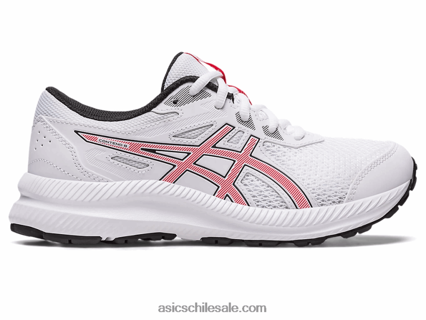 niños Asics competir 8 grado de la escuela R8N4464281 blanco/rojo eléctrico
