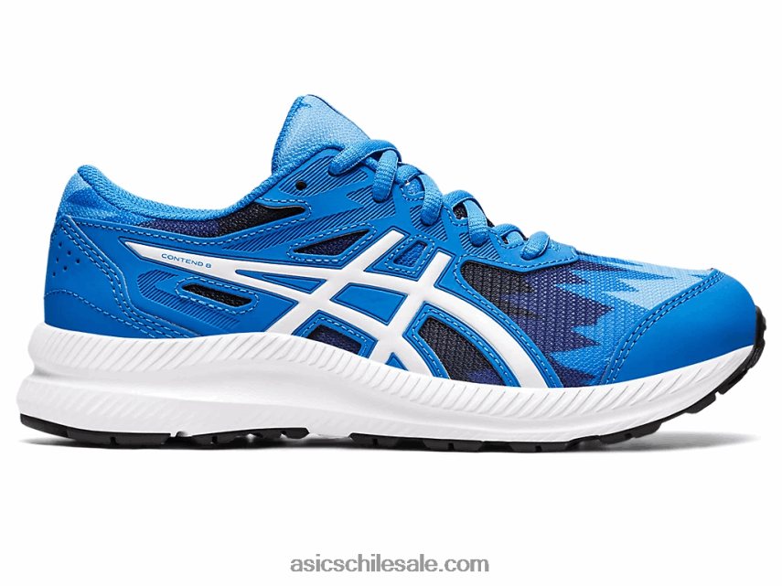 niños Asics competir 8 grado de la escuela R8N4464345 azul eléctrico/blanco