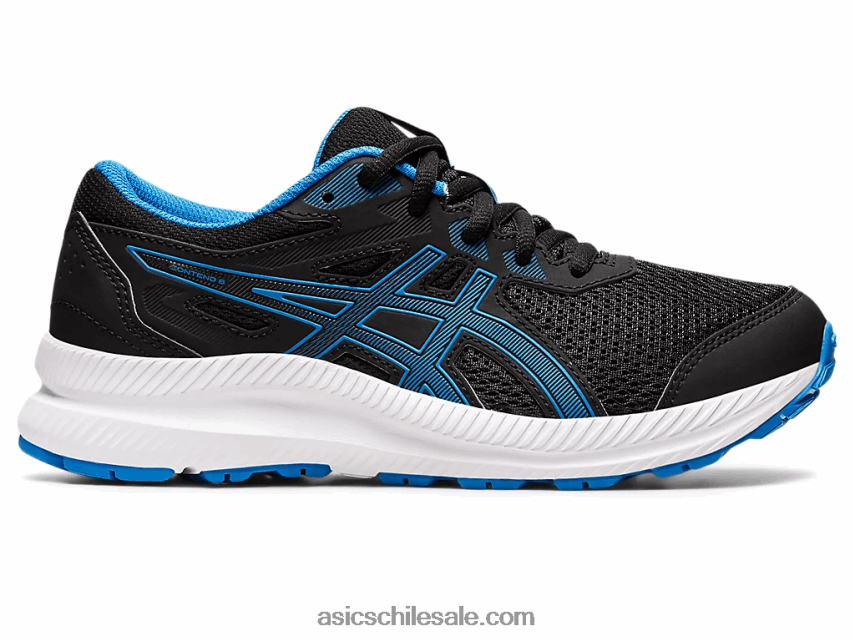 niños Asics competir 8 grado de la escuela R8N4464394 negro/azul eléctrico