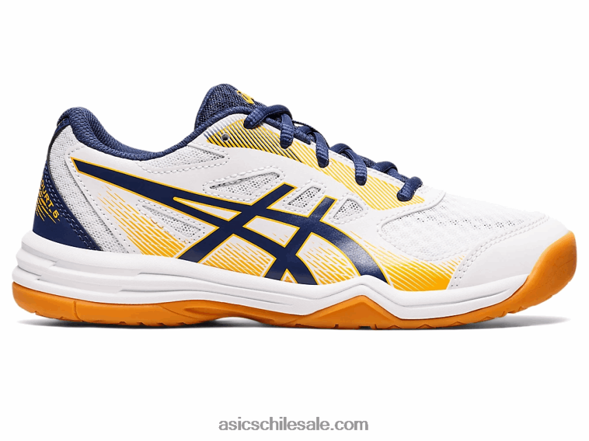 niños Asics escuela de grado 5 upcourt R8N4464420 océano blanco/profundo