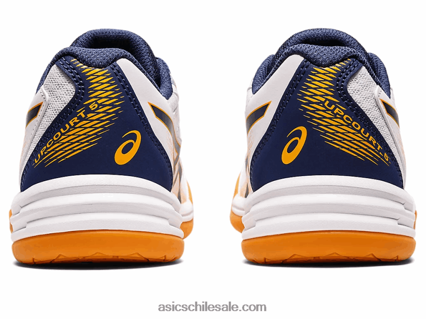 niños Asics escuela de grado 5 upcourt R8N4464420 océano blanco/profundo