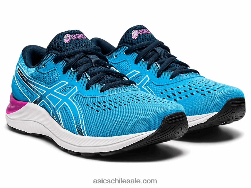 niños Asics escuela gel-excite 8 grado R8N4464528 aguamarina digital/blanco