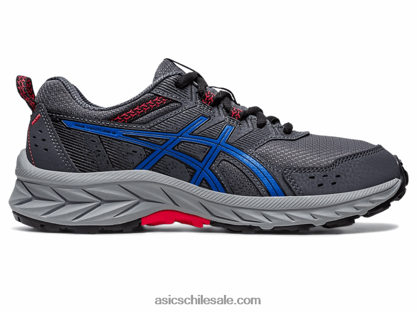 niños Asics escuela gel-venture 9 grado R8N4464216 gris portador/azul atún