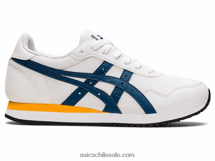 niños Asics escuela primaria del corredor del tigre R8N4464464 blanco/índigo claro