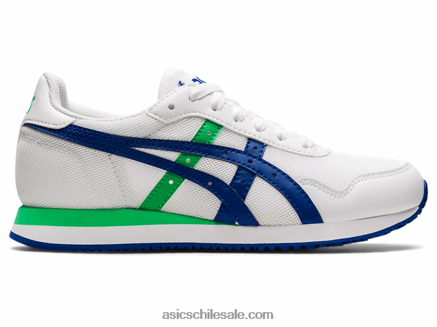 niños Asics escuela primaria del corredor del tigre R8N4464500 blanco/azul mónaco