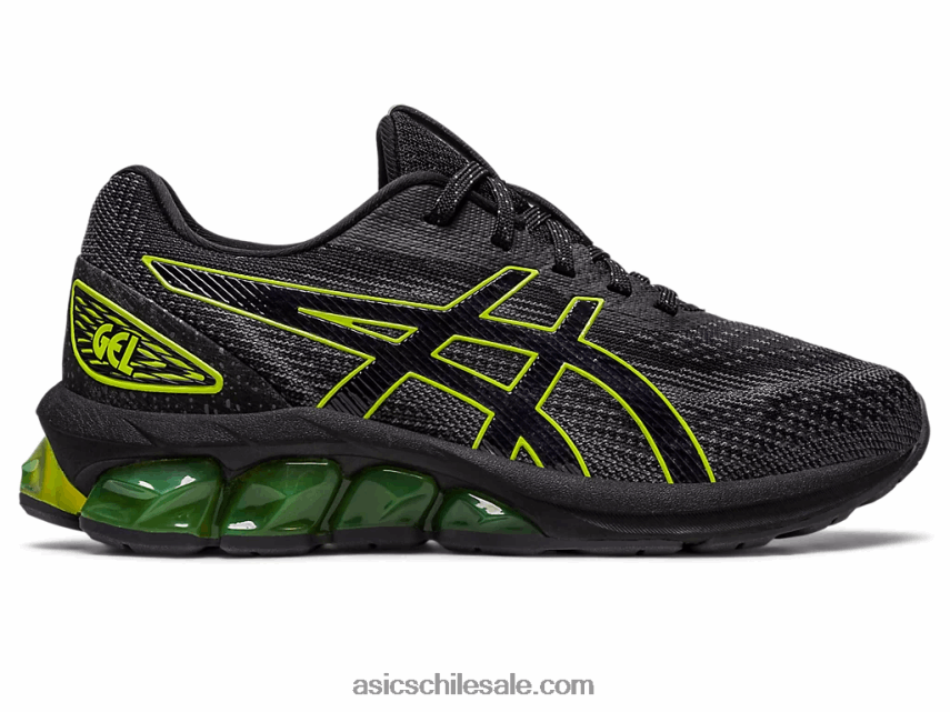 niños Asics escuela primaria gel-quantum 180 vii R8N4464300 negro/lima neón