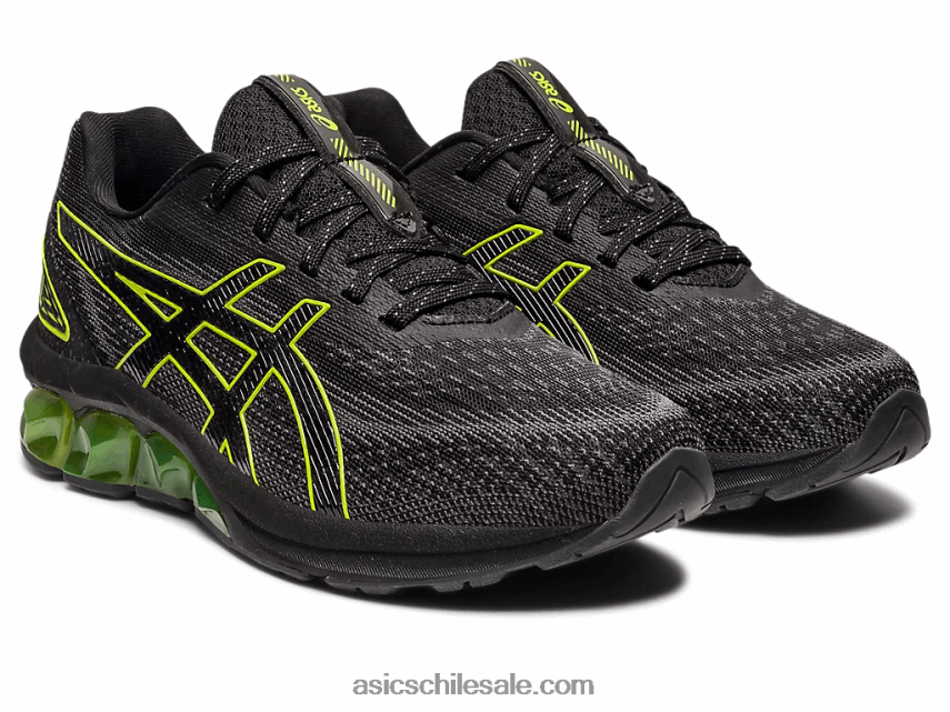 niños Asics escuela primaria gel-quantum 180 vii R8N4464300 negro/lima neón