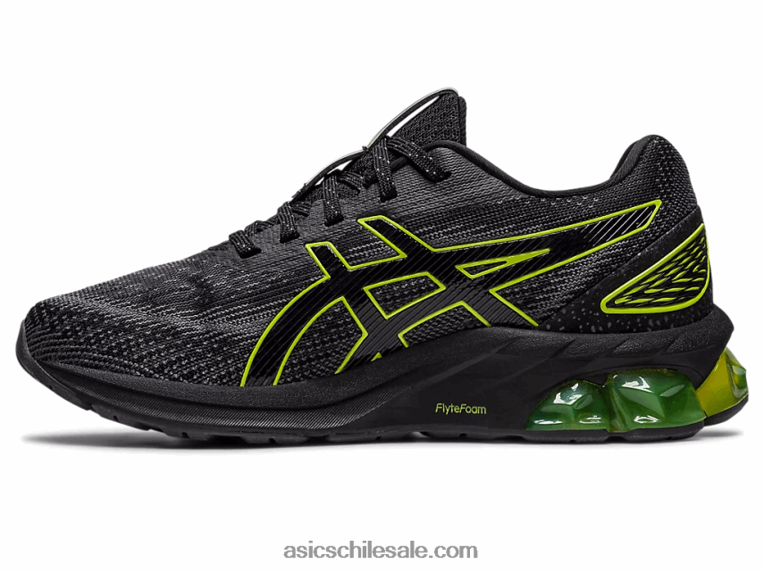 niños Asics escuela primaria gel-quantum 180 vii R8N4464300 negro/lima neón